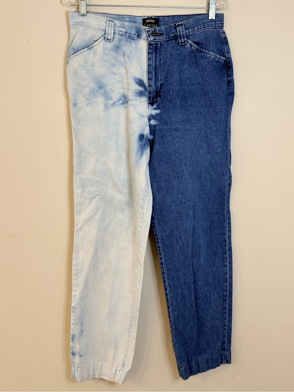 Riders Casuals tie dyed two tone hemmed ankle jeans SZ 10
